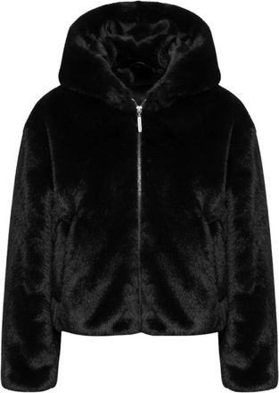Pennyblack Pbpargenta Jas van imitatiebont - Dames - Jassen - Zwart - XS - Jassen