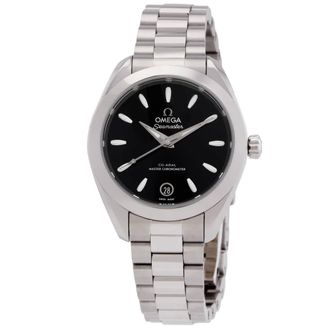 Omega Seamaster Automatic Black Dial Ladies Watch 22010302001001