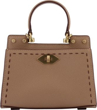 Pourchet Trianon Bicolore - Dames - Handtassen - Beige - ONE Size - Leer - Tassen