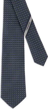 Ferragamo Stopdas met jacquard-patroon - Blauw