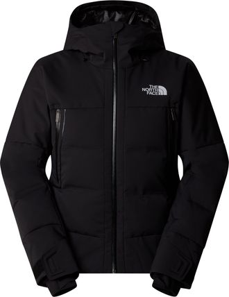 The North Face Padded Black Down Jacket with Hood and Adjustable Cuffs