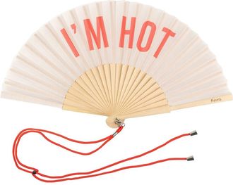 Fisura Im Hot Foldable Hand Fan in Beige at Nordstrom