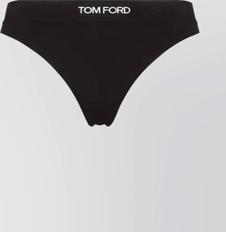 Tom Ford logo thong briefs with elastic waistband