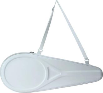 Lacoste Runway Grote Leren Racket Tas - Dames - Schoudertassen - Wit - ONE Size - Leer - Tassen
