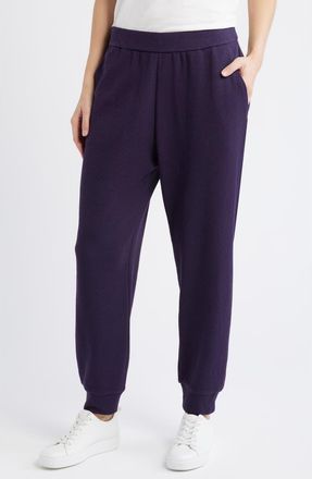 Eileen Fisher Waffle Knit Joggers in Aubergine at Nordstrom, Size Xx-Small