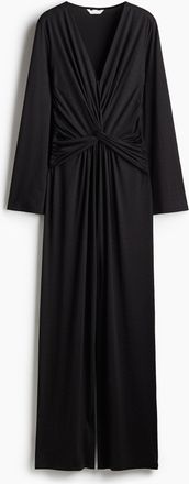 H&M Jumpsuit mit Knotendetail - Schwarz/Strass