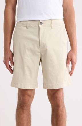 Lucky Brand Stretch Cotton Sateen Chino Shorts in Moonstruck at Nordstrom Rack, Size 33