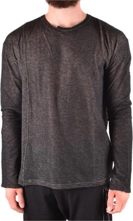 Isabel Benenato Long Sleeve Sweater - Heren - Longsleeves - Zwart - L - Wol - Tops