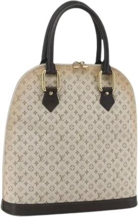 Louis Vuitton Pre-owned Handbags, female, Beige, Size: ONE SIZE Pre-owned Canvas Handbag