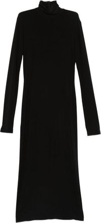 Norma Kamali Turtle-Neck Midi Dress