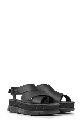 Camper Oruga Up Sandal in Black at Nordstrom Rack, Size 36