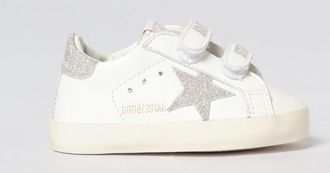 Golden Goose Sneakers Baby School in nappa con glitter
