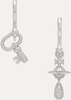 Vivienne Westwood Ovidia Earrings Silver Cubic Zirconia Women