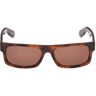 adidas Rectangular Sunglasses in Dark Havana/Brown at Nordstrom Rack
