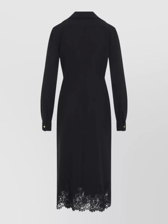 Alberta Ferretti tropical midi shirt dress fluid wrap
