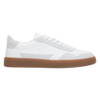 Estro & Luminara Sneakers, male, White, Size: 10 US Mens White & Grey Barefoot Sneakers made of Premium Italian Leather and Velour Estro Er00118044