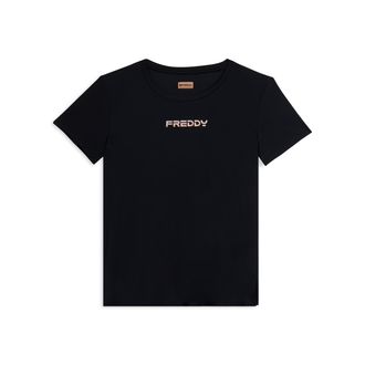 Freddy T-shirt tecnica con spacchi laterali e fit regolare