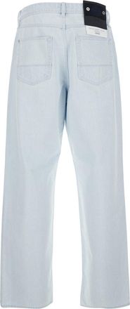 Stone Island Mens Jeans Light Blue Cotton