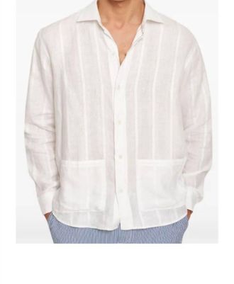Orlebar Brown Barkley Button Down Shirt In White