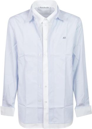 Acne Studios Casual Shirt - Heren - Casual Overhemden - Blauw - M - Overhemden