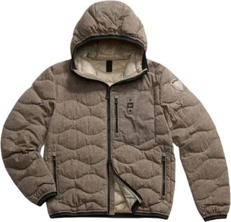 Blauer Wave Down Jacket - Heren - Gewatteerde jassen - Grijs - L - Nylon - Jassen