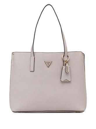 Guess Co Meridian II triangle-logo tote bag - Neutrals