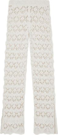 Alanui Womens Lagoon Romance Cotton Trousers