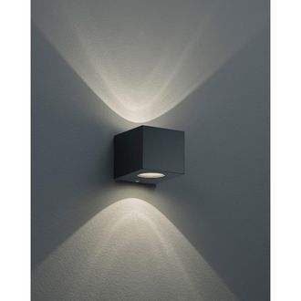 Reality Biemission Aplique Exterior Cordoba Led Dimmable Ip44 Black Trio Lighting