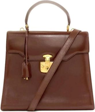 Gucci Pre-owned Cuoio borse-gucci - - Pre-owned - Donna - Marrone - ONE SIZE