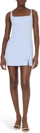 French Connection Whisper Bow Slit Minidress in Cashmere Blue at Nordstrom Rack, Size 14