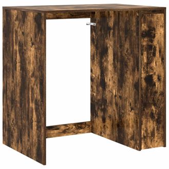 vidaXL Armario Para Lavadora Con Puerta Roble Ahumado 87 X 60 X 89 Cm Vidaxl
