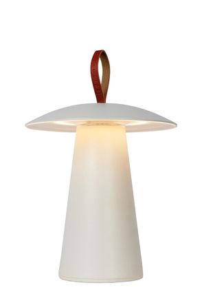 Lucide L&aacute;mpara de mesa de aluminio con 1 led integrado, blanco