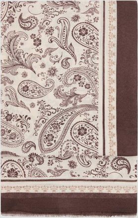 Mango Foulard stampa paisley cioccolato - Donna - Taglia unica - MANGO