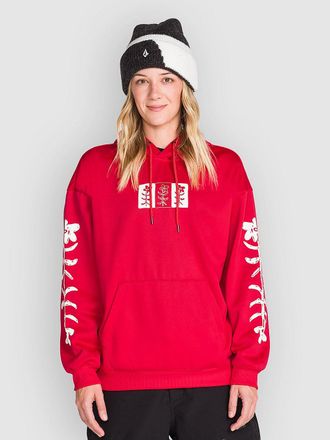 Volcom Essential Hydro Sudadera con Capucha rojo