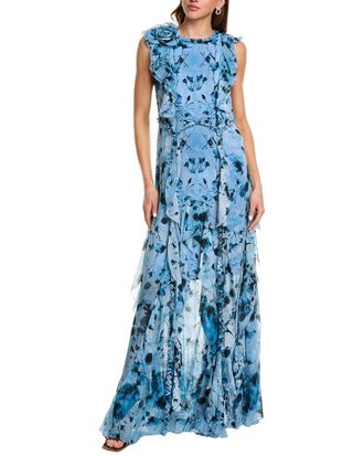 Marchesa Printed Maxi Dress