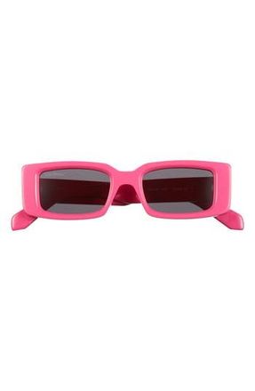Off-white Arthur 50mm Rectangular Sunglasses in Pink Dark Grey at Nordstrom Rack