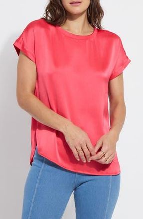 Lyss&eacute; Miri Cap Sleeve Top in Coral Sunset at Nordstrom Rack, Size X-Large