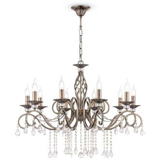 Maytoni Lampadario Classico Grace Metallo Ottone 10 Luci