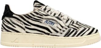 Autry White Printed Medalist Sneakers