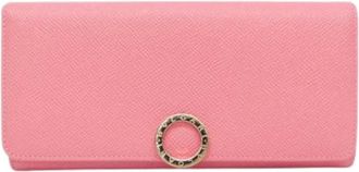 Bulgari Pre-owned Wallets, female, Pink, Size: ONE SIZE Pre-owned Vintage Long Wallet (Bi-fold)