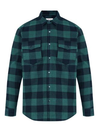 Osklen Geruit overhemd - Zwart