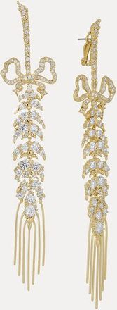 Vivienne Westwood Chloris Earrings Gold Cubic Zirconia Women