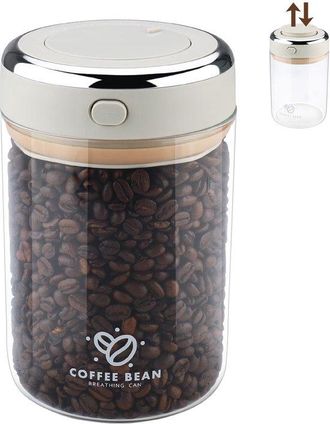 OEM Bo&icirc;te &Agrave; Caf&eacute; Herm&eacute;tique, Bocaux Transparente De Vidrio Con Tapa 1100ml Para Granos De Caf&eacute;, Cereales, T&eacute;, Harina, Nueces (1100ml)