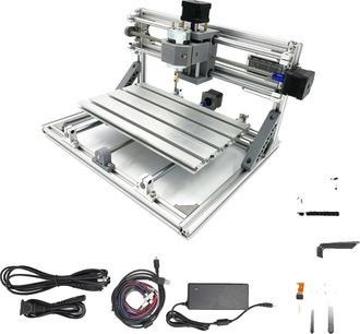 OEM Fresadora Cnc, Control Grbl, Grabado De 3 Ejes, Oro A, Plata-hueso