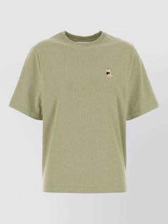 Maison Kitsun&eacute; organic cotton embroidered short-sleeve t-shirt