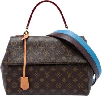 Louis Vuitton Pre-owned Cluny MM - Dames - Pre-owned - Bruin - Maat: ONE Size Leer