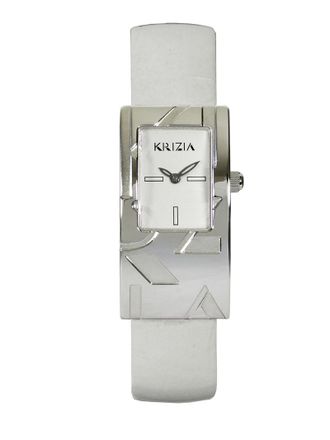 Krizia Womens White Watch Leather - One Size