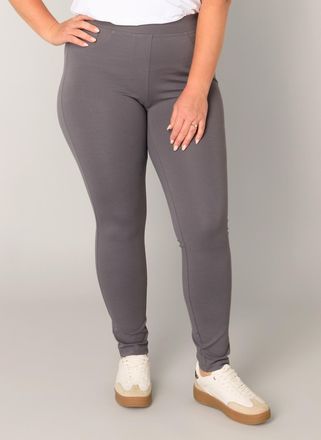 Base Level Curvy Jeggings BASE LEVEL CURVY Arnika, Damen, Gr. 54/56, N-Gr, grau (dunkelgrau), Web, Obermaterial: 65% Viskose, 30% Nylon, 5% Elasthan, figurbetont kn&ouml;ch
