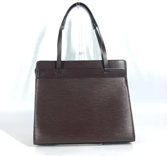 Louis Vuitton Brown Moka Epi Leather Handbag Tote Bag (Pre-Owned)