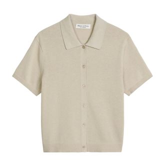 Marc O'Polo Dames, Truien, Beige, Maat: XS Katoen